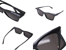 Load image into Gallery viewer, BALENCIAGA バレンシアガ サングラス アイウェア サイズ 52◻︎18 BB0099S プラスチック ロゴ ブラック 美品 中古 62566