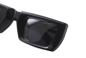 PRADA プラダ サングラス アイウェア SPR24Y 1AB5S0 サイドロゴ プラスチック ブラック 美品 中古 62570