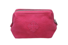 Load image into Gallery viewer, CHROME HEARTS クロムハーツ ポーチ コスメティックケース CHクロス ピンク シルバー金具 美品 中古 62593