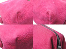 Load image into Gallery viewer, CHROME HEARTS クロムハーツ ポーチ コスメティックケース CHクロス ピンク シルバー金具 美品 中古 62593