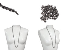 Load image into Gallery viewer, CHROME HEARTS クロムハーツ PAPER CHAIN NECKLACE 30インチ シルバー ペーパーチェーン ネックレス 57.3g 美品 中古 62596