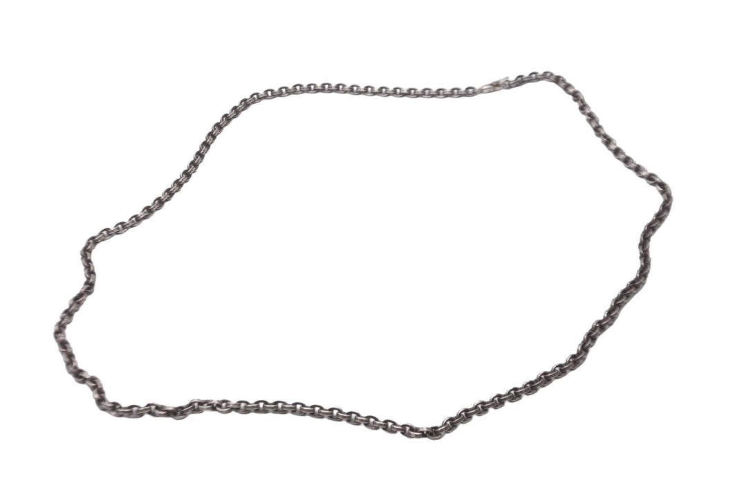 CHROME HEARTS クロムハーツ PAPER CHAIN NECKLACE 30インチ シルバー ペーパーチェーン ネックレス 57.3g 美品 中古 62596