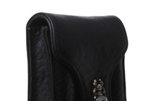 Load image into Gallery viewer, CHROME HEARTS クロムハーツ シガレットケース ダガー レザー ブラック シルバー925 美品 中古 62597