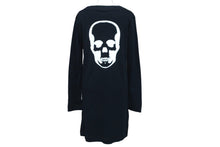 Load image into Gallery viewer, lucien pellat-finet ルシアンペラフィネ フロントスカルスタッズロゴ付Tシャツ トップス Tシャツ 長袖 ネイビー 美品 中古 62600