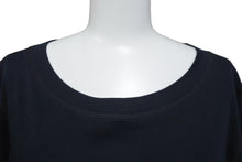 Load image into Gallery viewer, lucien pellat-finet ルシアンペラフィネ フロントスカルスタッズロゴ付Tシャツ トップス Tシャツ 長袖 ネイビー 美品 中古 62600