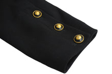 Load image into Gallery viewer, 極美品 CHANEL シャネル ダブル ジャケット ブラック ココボタン ココマーク 93A P02132 ロゴ シルク アウター サイズ42 中古 62603