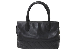 CHANEL シャネル ハンドバッグ キャビアスキン ココマーク ブッラク 美品 中古 62604