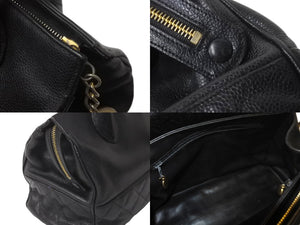 CHANEL シャネル ハンドバッグ キャビアスキン ココマーク ブッラク 美品 中古 62604