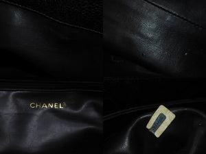 CHANEL シャネル ハンドバッグ キャビアスキン ココマーク ブッラク 美品 中古 62604
