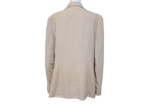 Load image into Gallery viewer, CHANEL シャネル ウール ダブルジャケット U01119V04724 ベージュ サイズ40 ココマークボタン 美品 中古 62615