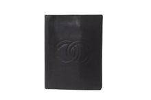 Load image into Gallery viewer, CHANEL シャネル ブックカバー キャビアスキン 2番台 ブラック 小物 ココマーク ロゴ 美品 中古 62617