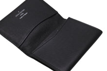 Load image into Gallery viewer, LOUIS VUITTON ルイヴィトン レザー ロゴ カードケース ブラック ウォレット 名刺入れ 小物 良品 中古 62625
