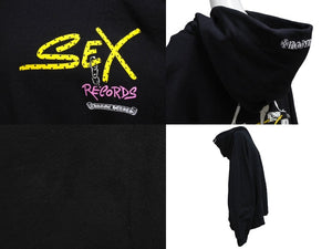 CHROME HEARTS クロムハーツ マティボーイ PPO Sex Records HD PLVR グラフィックプリント パーカー ブラック XXL 美品 中古 62647