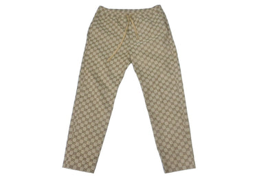 極美品 GUCCI グッチ パンツ GGキャンバス ジョギングパンツ ベージュ サイズ46 569769 ZKU09 中古 62649 