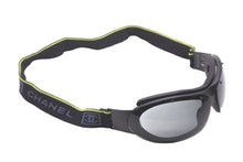 Load image into Gallery viewer, 極美品 CHANEL シャネル サングラス ゴーグル ココマーク スポーツライン 26616 S5587 ブラック グリーン 中古 62655