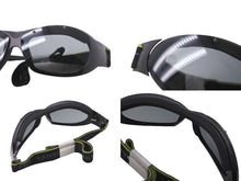 Load image into Gallery viewer, 極美品 CHANEL シャネル サングラス ゴーグル ココマーク スポーツライン 26616 S5587 ブラック グリーン 中古 62656