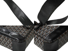 Load image into Gallery viewer, GOYARD ゴヤール ヴィンテージ 廃盤 ショルダーバッグ グランブルーＭＭ ブラック ブラウン シルバー金具 美品 中古 62657
