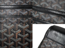 Load image into Gallery viewer, GOYARD ゴヤール ヴィンテージ 廃盤 ショルダーバッグ グランブルーＭＭ ブラック ブラウン シルバー金具 美品 中古 62657