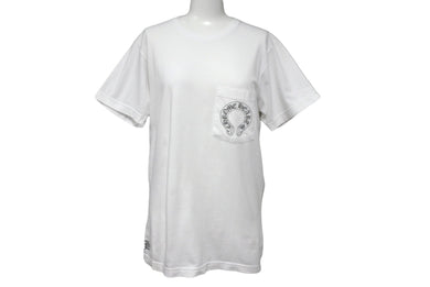 CHROME HEARTS クロムハーツ マリブ限定 CHクロス ホースシュープリント 半袖Ｔシャツ カットソー ホワイト 美品 中古 62658