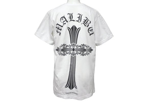 CHROME HEARTS クロムハーツ マリブ限定 CHクロス ホースシュープリント 半袖Ｔシャツ カットソー ホワイト 美品 中古 62658
