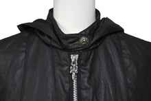 Load image into Gallery viewer, 極美品 CHROME HEARTS クロムハーツ MNS HOOD SWTSHRT フーデットジャケット ブラック コットンリネン サイズS 中古 62660