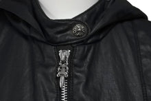 Load image into Gallery viewer, 極美品 CHROME HEARTS クロムハーツ MNS HOOD SWTSHRT フーデットジャケット ブラック コットンリネン サイズS 中古 62660