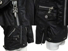 Load image into Gallery viewer, 極美品 CHROME HEARTS クロムハーツ MNS HOOD SWTSHRT フーデットジャケット ブラック コットンリネン サイズS 中古 62660
