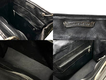 Load image into Gallery viewer, CHROME HEARTS クロムハーツ ラムキルティングトート ダガー クロス BSフレア チャーム ブラック シルバー金具 良品 中古 62661