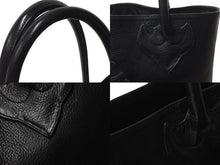 Load image into Gallery viewer, CHROME HEARTS クロムハーツ FSトート トートバッグ クロスパッチ ブラック シルバー金具 美品 中古 62662