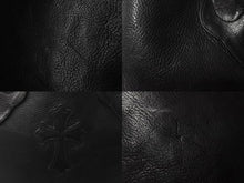 Load image into Gallery viewer, CHROME HEARTS クロムハーツ FSトート トートバッグ クロスパッチ ブラック シルバー金具 美品 中古 62662