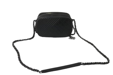 CHANEL シャネル ココボーイ チェーンショルダーバッグ ショルダーバッグ 20番台 ラムスキン ブラック シルバー 美品 中古 62665