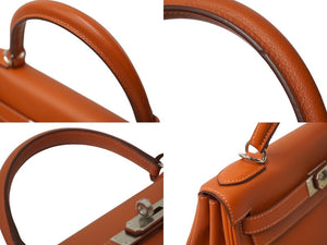 未使用 エルメス ケリーヴェルソ 28 ロージー ブーゲンビリア 内縫 Y刻印 エバーカラー シルバー金具 ハンドバッグ 2WAY 中古 62675