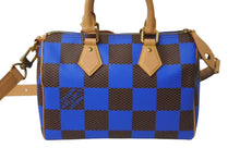 Load image into Gallery viewer, 新品未使用 LOUIS VUITTON ルイヴィトン ファレルデザイン スピーディバンドリエール25 ハンドバッグ N40585 ブルー 中古 62677