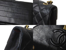 Load image into Gallery viewer, CHANEL シャネル マトラッセ チェーンショルダー ショルダーバッグ 1番台 ラムスキン ブラック ゴールド金具 美品 中古 62678