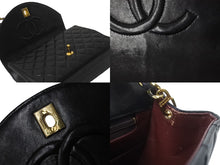 Load image into Gallery viewer, CHANEL シャネル マトラッセ チェーンショルダー ショルダーバッグ 1番台 ラムスキン ブラック ゴールド金具 美品 中古 62678
