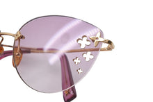 Load image into Gallery viewer, LOUIS VUITTON ルイヴィトン サングラス デスマヨ キャッツアイ M96026 パープル ゴールド金具 メタル 美品 中古 62682