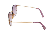 Load image into Gallery viewer, LOUIS VUITTON ルイヴィトン サングラス デスマヨ キャッツアイ M96026 パープル ゴールド金具 メタル 美品 中古 62682
