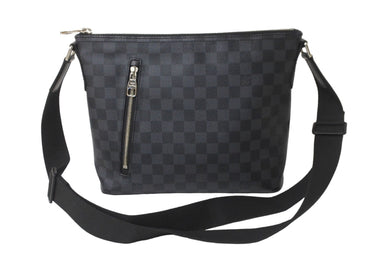 極美品 LOUIS VUITTON ルイヴィトン ショルダーバッグ ダミエ グラフィット ミックPM N41211 ブラック 中古 62683