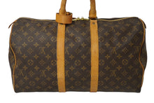 Load image into Gallery viewer, LOUIS VUITTON ルイヴィトン モノグラム キーポル45 ボストンバッグ PVC レザー M41428 ブラウン 旧型 中古 62685