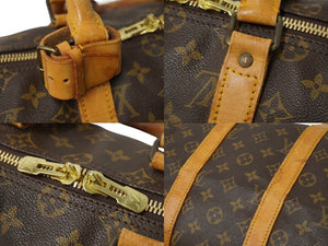 LOUIS VUITTON ルイヴィトン モノグラム キーポル45 ボストンバッグ PVC レザー M41428 ブラウン 旧型 中古 62685