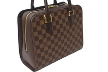Load image into Gallery viewer, 極美品 LOUIS VUITTON ルイ ヴィトン トリアナ N51155 ハンドバッグ ブラウン ダミエ エベヌ 中古 62687