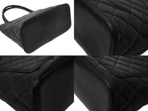 CHANEL シャネル 復刻トートバック A01804 7番台 キャビアスキン ブラック シルバープレート 美品 中古 626922
