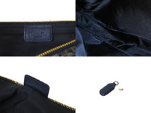 Load image into Gallery viewer, Christian Dior クリスチャンディオール ワンショルダーバッグ サドルポーチ トロッター MC1011 ネイビー ゴールド金具 良品 中古 62694