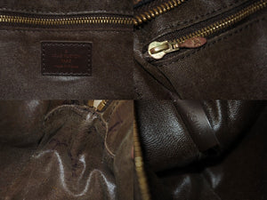 LOUIS VUITTON ルイ ヴィトン ダミエ トゥルース トワレット25 ポーチ N47624 ダミエキャンバス ブラウン 美品 中古 62695