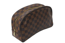 Load image into Gallery viewer, LOUIS VUITTON ルイ ヴィトン ダミエ トゥルース トワレット25 ポーチ N47624 ダミエキャンバス ブラウン 美品 中古 62695