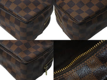 Load image into Gallery viewer, LOUIS VUITTON ルイ ヴィトン ダミエ トゥルース トワレット25 ポーチ N47624 ダミエキャンバス ブラウン 美品 中古 62695