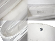 Load image into Gallery viewer, DIESEL ディーゼル ショルダーバッグ 1dr レザークロスボディバッグ X08396PR818 ホワイト シルバー金具 美品 中古 62697