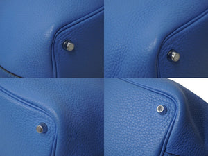 HERMES エルメス ハンドバッグ ピコタンロック PM T刻印 トリヨンクレマンス ブルー系 シルバー金具 美品 中古 62717