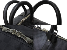 Load image into Gallery viewer, 極美品 LOUIS VUITTON ルイヴィトン キーポル バンドリエール55 ボストンバッグ N41413 ダミエグラフィット ブラック 中古 62720