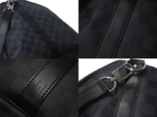 Load image into Gallery viewer, 極美品 LOUIS VUITTON ルイヴィトン キーポル バンドリエール55 ボストンバッグ N41413 ダミエグラフィット ブラック 中古 62720